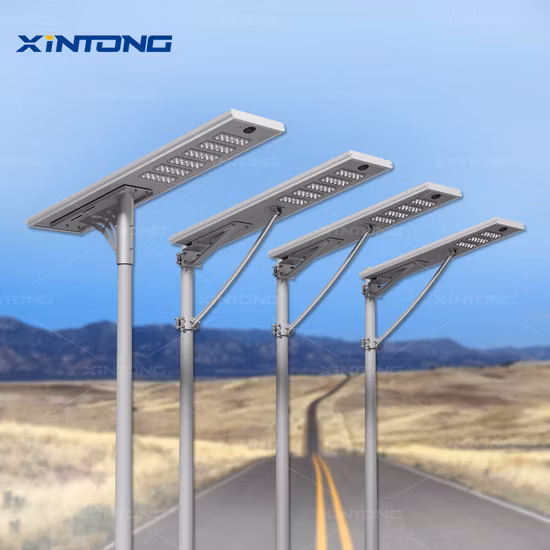 IP67 80W Waterproof Outdoor Energy Saving ODM All in One Integrated Solar Power Road LED Street Light with Battery