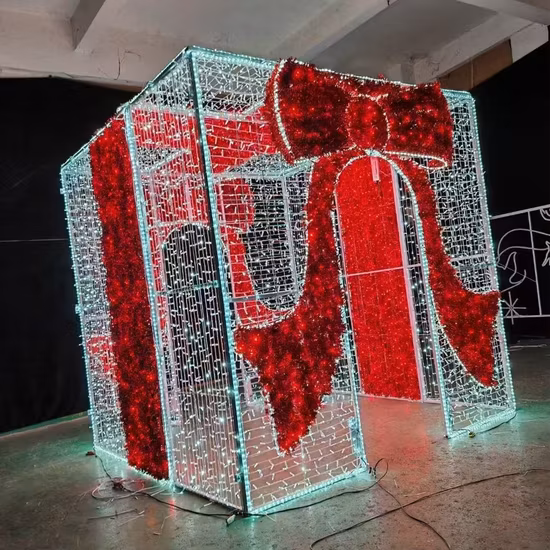 Lampada da strada natalizia IP65 per esterni in fabbrica Illuminazione a LED con motivo a LED per la decorazione del paesaggio natalizio del Ramadan per eventi all'aperto per le vacanze