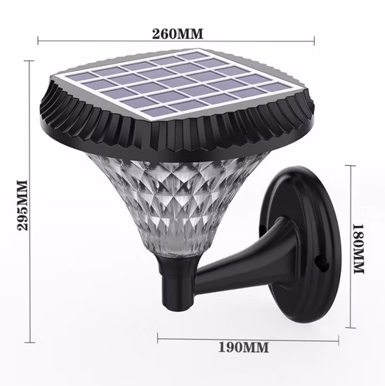 Illuminazione esterna impermeabile IP65 Illuminazione da prato solare a LED solare calda vendita calda economica