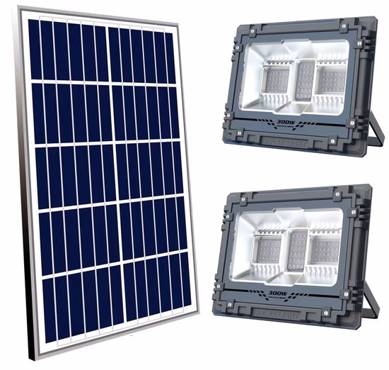 Lampada solare a LED da 40W 80W 120W per illuminazione esterna da parete per lampione da giardino